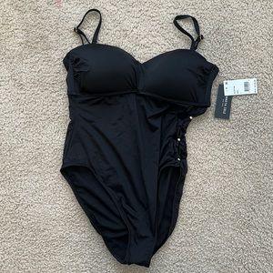 New Kenneth Cole one piece swim wear. Size L